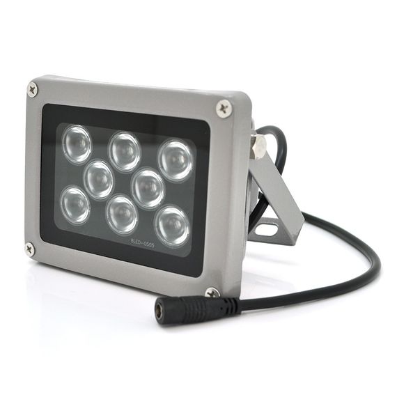 ІЧ-прожектор GY-IR006. 12V, 18W, 8LED, IP66, 850Нм, кут огляду 90 °