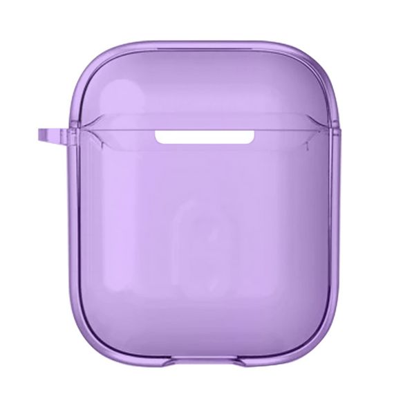 Футляр TPU Colorful для навушників Airpods 1/2 Purple | Зображення 1