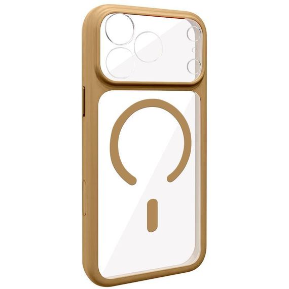 Чохол TPU GETMAN Moon Clear with MagSafe для Apple iPhone 17 Pro (6.3") Brown