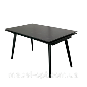 Стол Hugo Carrara Black стеклокерамика 1400(+600)х820х750