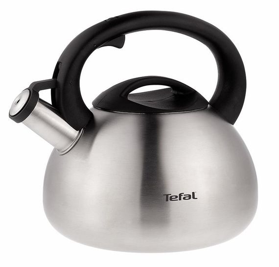 Чайник для газовых плит со свистком Tefal , нержавеющая сталь 2,5л (C7921024) (C7921024)