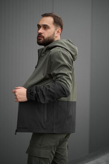 Куртка Softshell light Intruder хакі-чорна | Зображення 4