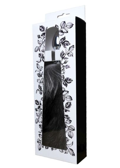 Анальна пробка Exclusivity Fox Tail Black Срібляста 2XL | Зображення 6