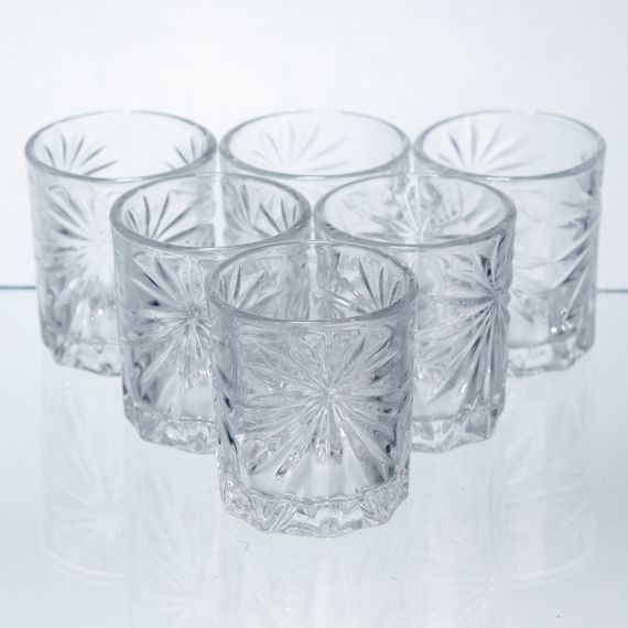 Набор рюмок для виски Shot glass 6 штук по 75 мл HP-17-34