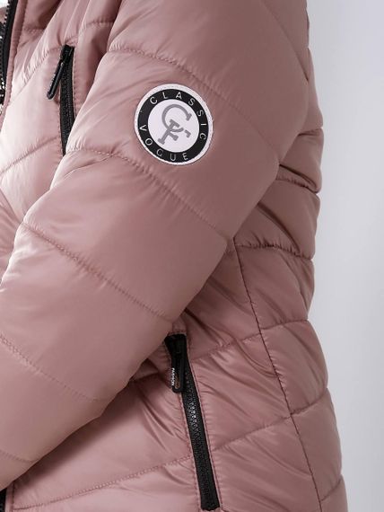 Елегантна жіноча парка, арт. 300, кава з молоком | Зображення 1