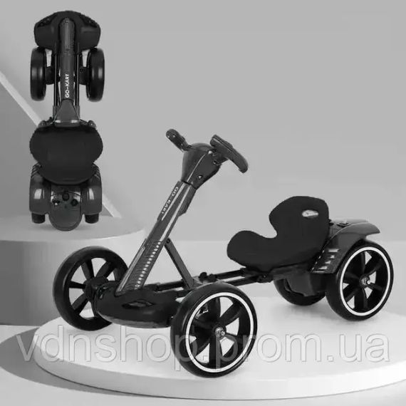 Электромобиль сложен с аккумулятором 6V 4.5Ah и скоростью до 6 км/ч/M-6072 Eco Koleso желтый | Зображення 4