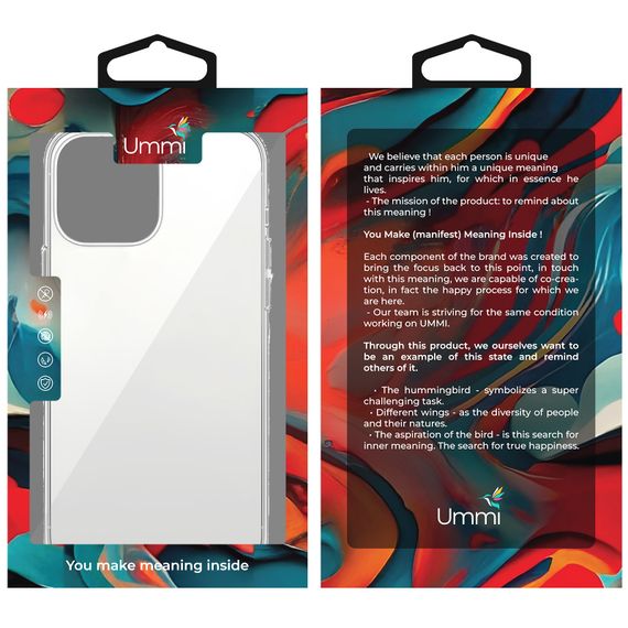 Чохол TPU Ummi transparent для Apple iPhone 12 Pro Max (6.7") Clear | Зображення 1