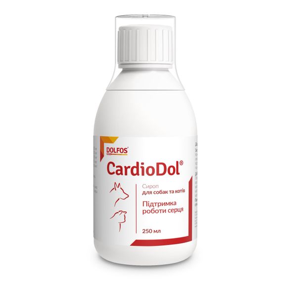 Витамины для здоровья сердца у собак и котов Dolfos CardioDol 250 мл