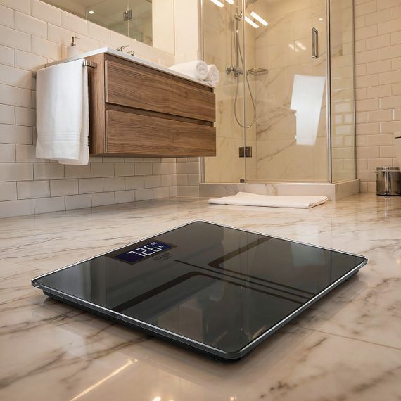 Весы напольные электронные стеклянные аккумуляторные Adler AD 8194 stripes до 180 кг с высокой точностью | Зображення 4