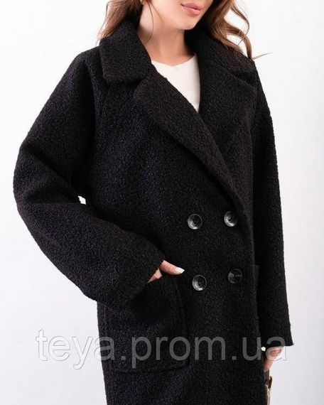 Пальто колір чорний розміри S, L, 3XL, XXL, XL, M FI_009027 | Зображення 3