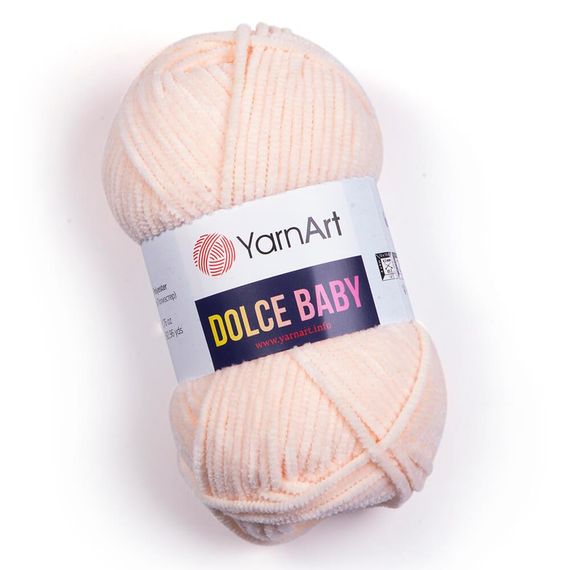 Пряжа YarnArt Dolce Baby 779 світло-бежева ярнарт дольче бебі плюшева