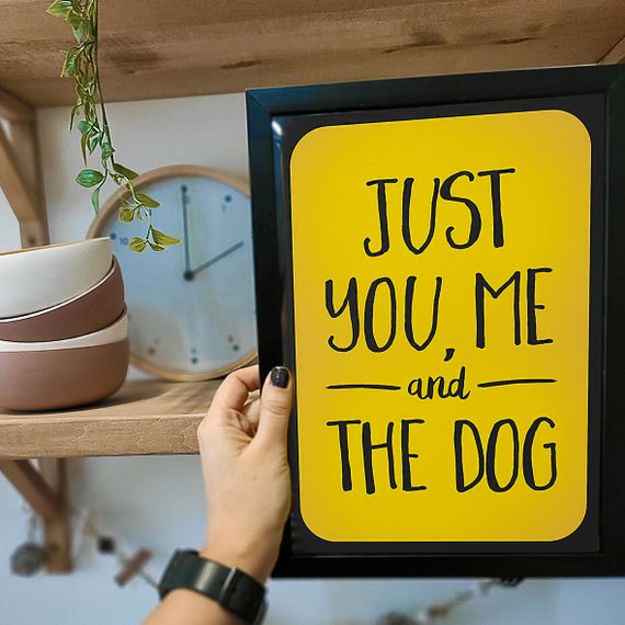 Постер у рамці Just you, me and the dog A5 (MT5_21L016_BL)