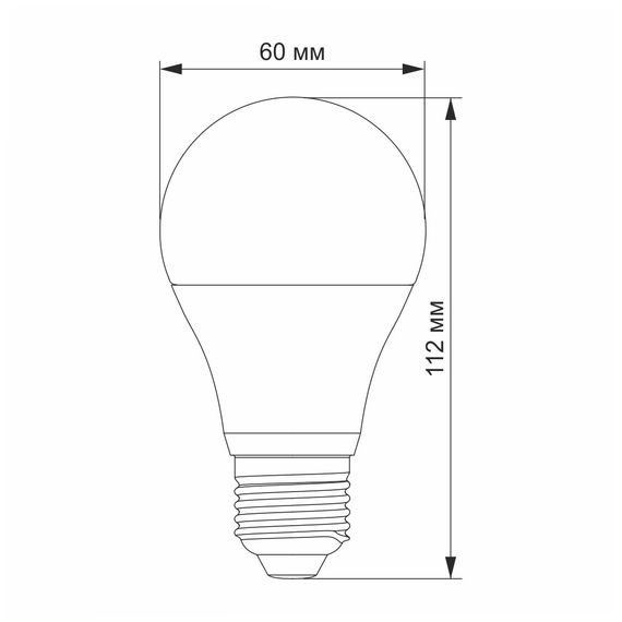 LED-лампа VIDEX A60e 8W E27 4100K | Зображення 2