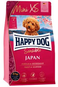 Сухий корм для собак з куркою та фореллю Happy Dog Sensible Mini XS Japan, 300 гр