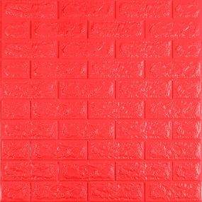3D панель самоклеющаяся 700x770x7мм кирпич Красный (008-7) SW-00000054