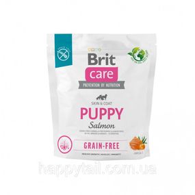 Беззерновий корм Brit Care Grain-free Puppy для цуценят, лосось та картопля, 1 кг
