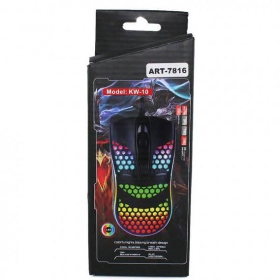 Мышь игровая проводная GAMING MOUSE LED WK-10/RX-M802