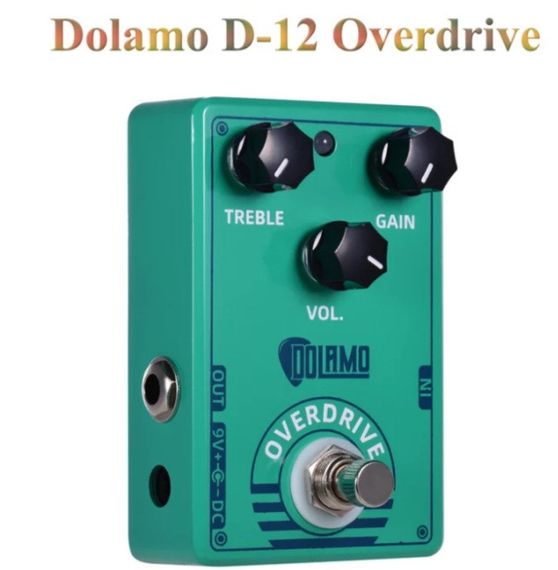 Гітарна педаль ефектів овердрайв DOLAMO D-12 Overdrive для електрогітари електрогітрогітарі | Зображення 1