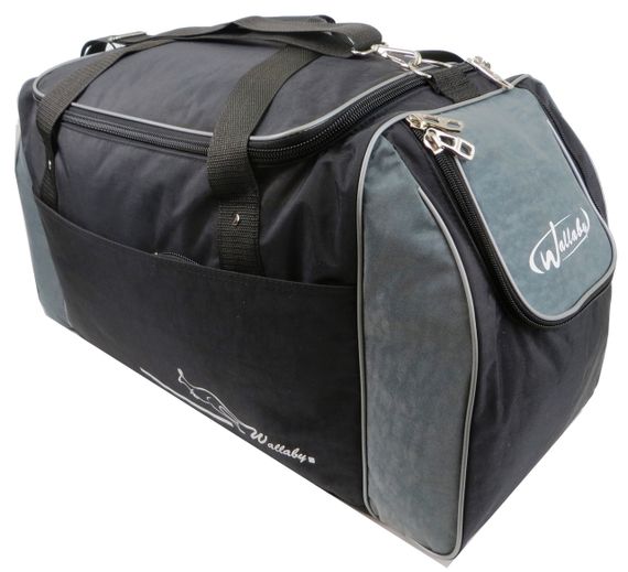 Спортивная сумка 59L Wallaby, Украина черная с серым | Зображення 2