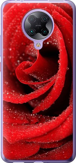 Чехол на Xiaomi Redmi K30 Pro Красная роза "529u-1899-17620"