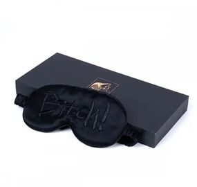 Маска на очі з написом Bitch! від UPKO, шовкова, Black sexstyle