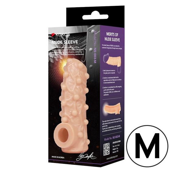 Насадка на член Kokos Nude Sleeve NS 001 M | Зображення 1