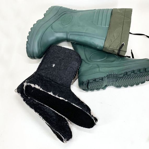 Сапоги резиновые мужские комфортные, Теплые сапоги для рыбалки Легкие для рыбалки OZ-68 | Зображення 9