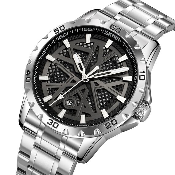 Skmei 9337SIBK Silver-Black | Зображення 1