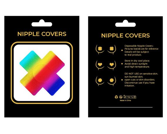 Пестисы на соски Star Night радужные крестики sexstyle | Зображення 2