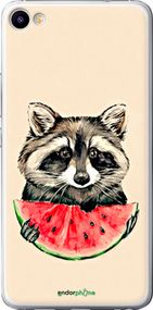 Чохол на Meizu U20 Єнотик з кавуном "4605t-416-2448"