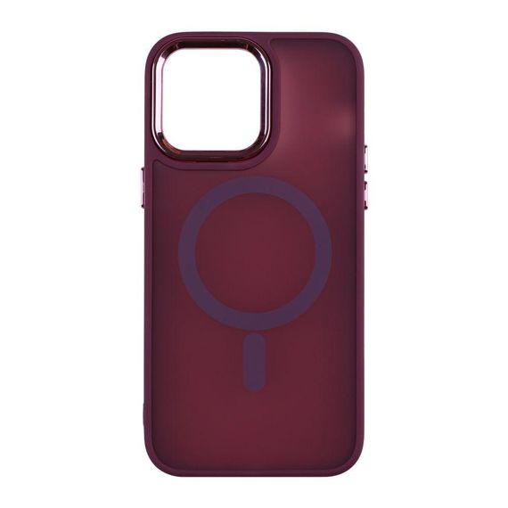 Чохол TPU+PC Space Magnetic Color with Magsafe для iPhone 12/12 Pro Колір Bordo | Зображення 3