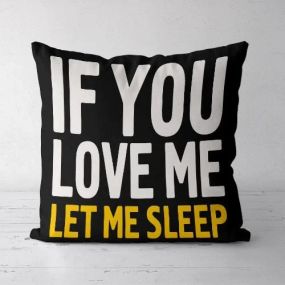 Подушка декоративная Soft If you love me 45x45 см (45PST_URB029)