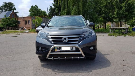 Передняя защита WT003 (нерж.) для Honda CRV 2012-2016 гг | Зображення 4