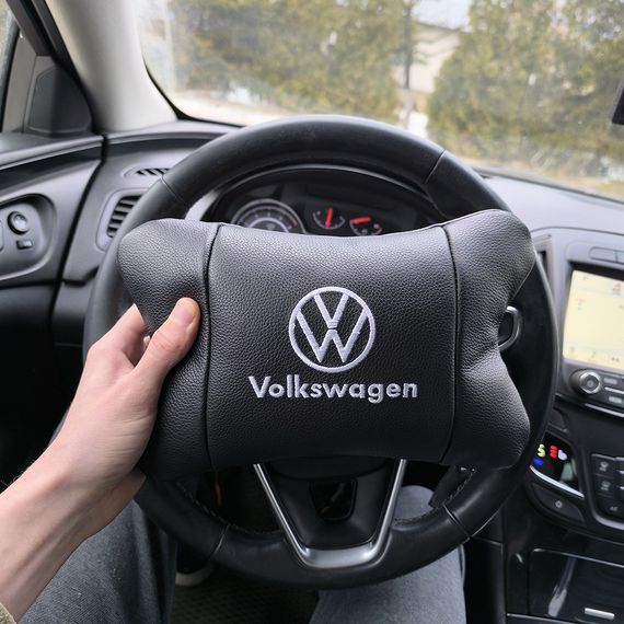 Подушка підголівник метелик Volkswagen, Подарунок чоловікові водієві, Подушка для водія для авто LO-43 | Зображення 5
