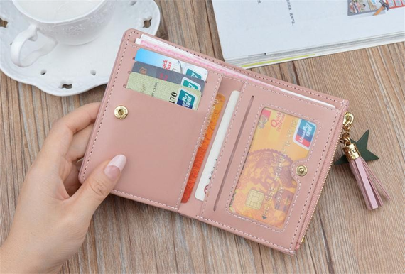 Женский кошелек Zoukane  12*9*1.8cm Черный (sv0172bl) | Зображення 2