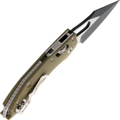 Нож Microtech Stitch Ram-Lock, fluted, чорний клинок, руків&apos;я G10 OD green (169RL-1FLGTOD) | Зображення 3