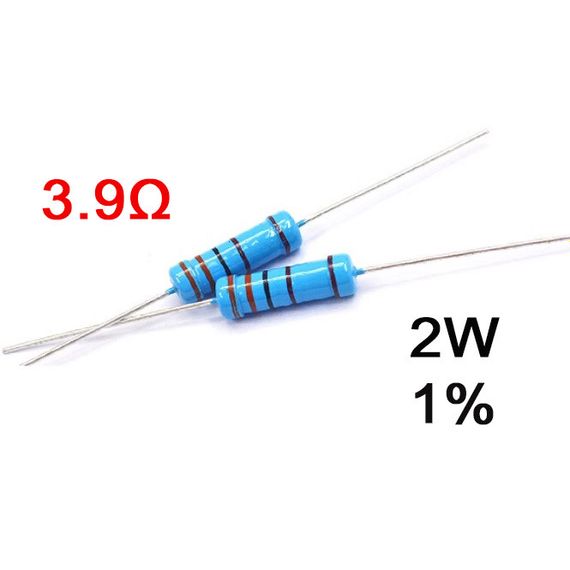 Резистор постоянный 2W 3,9Ом ( 3,9Ω ) 1% металлооксидн | Зображення 1