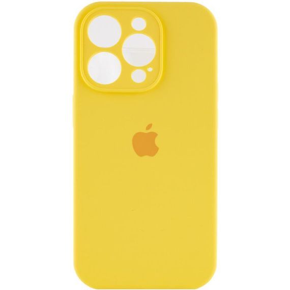 Чохол Silicone Case Full Camera Protective (AA) для Apple iPhone 15 Pro Max (6.7") Жовтий / Yellow