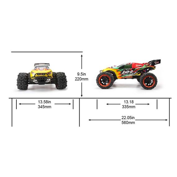 Машинка на радіокеруванні Remo Hobby EVO-R 8065 RTR 4WD Truggy 1/8 Green | Зображення 3