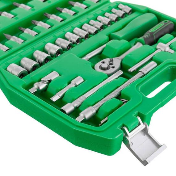 Набір інструментів, 46 од., 1/4" INTERTOOL ET-6046SP | Зображення 6