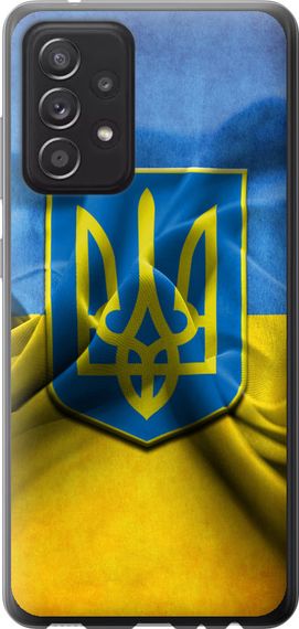 Чехол на Samsung Galaxy A52 Флаг и герб Украины 1 "375u-2251-17620"