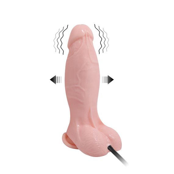 Реалистичный вибратор - Inflatable Vibrating Dildo Flesh sexstyle | Зображення 3