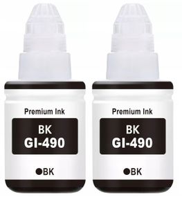 Премиальные совместимые чернила V.Print для Canon GI-490 2шт по 135мл Black, насыщенные и яркие цвета