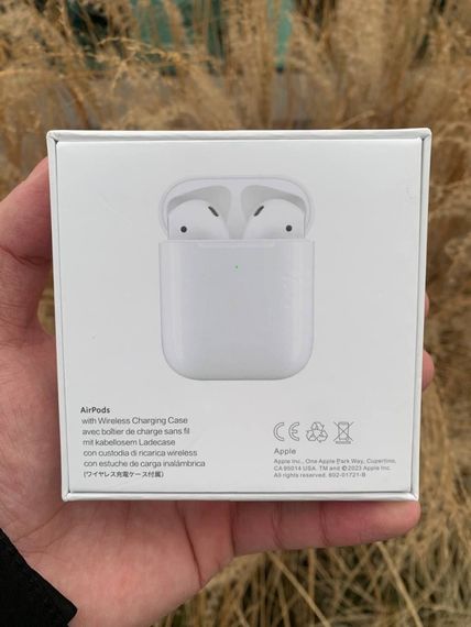 Бездротові навушники Apple AirPods 2 Premium quality Original series 1:1 Білі | Зображення 1