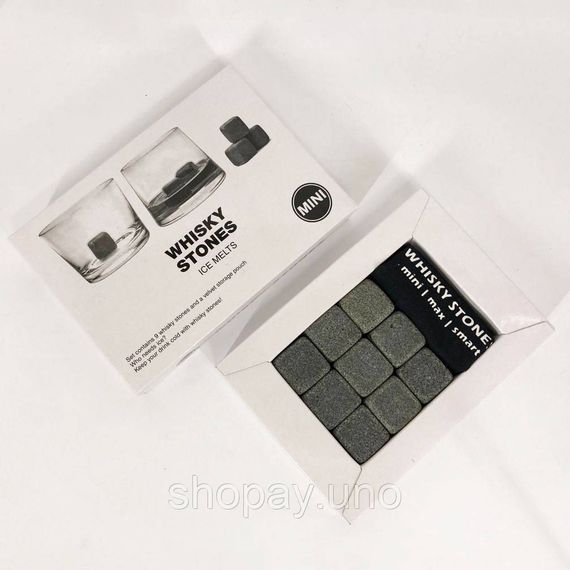 Камни для виски Whiskey Stones из стеатита (9шт) | Зображення 2