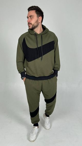 Костюм Nike з худі хакі | Зображення 1