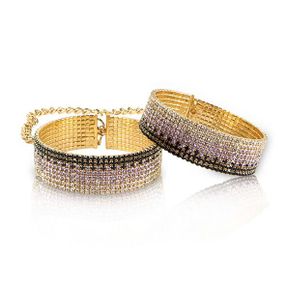 Лакшері наручники-браслети із кристалами Rianne S: Diamond Cuffs Різнокольорові One Size