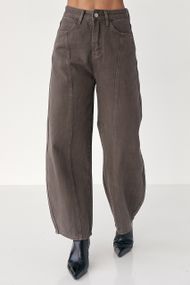 Котонові штани багі - темно-коричневий цвет, L (є розміри)