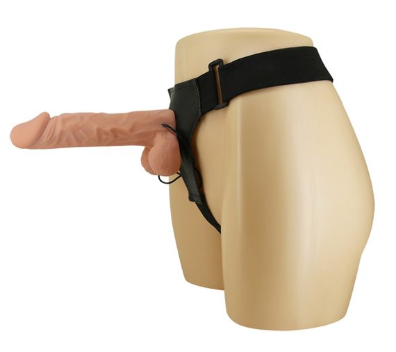 Страпон з великим фалоімітатором (довжина 24 см, діаметр 5 см) та вібрацією Ultra Passionate Harness - Strap On RealDeal 9.4", | Зображення 6