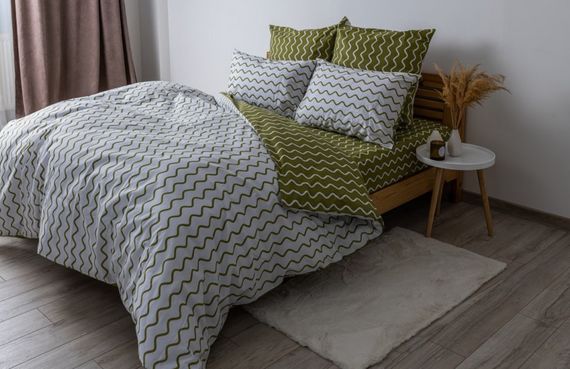 Постельное белье евро ТЕП Happy Sleep Olive Dream 2-03796-25629 200х215 см | Зображення 2